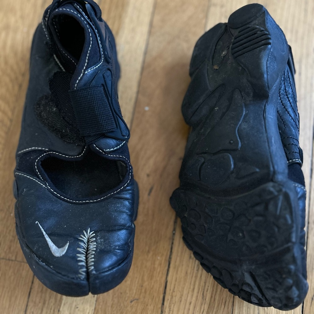 Nike Vintage/USED Split-Toe: “Air Rift” Black Women’s: Size 7-7.5 - Picture 5 of 6